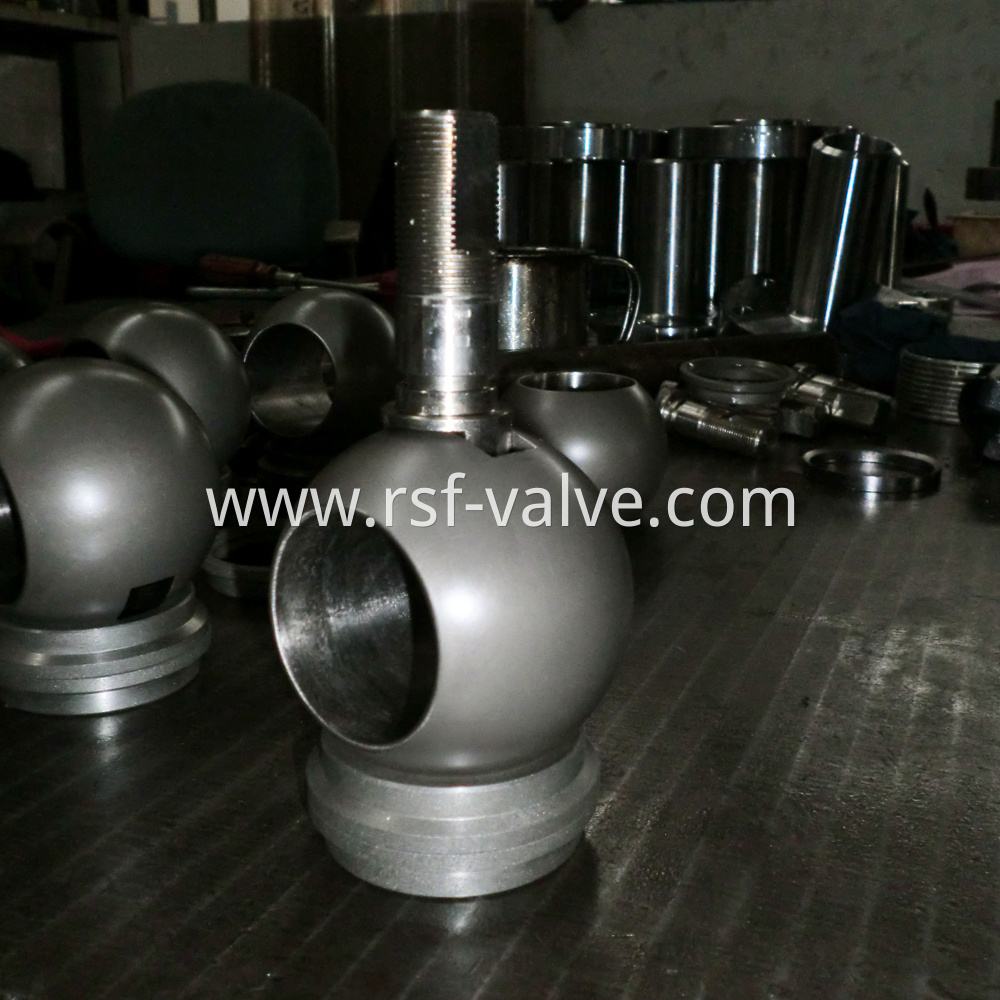 3pcs Forged Body Metal Seat Ball Valve 3